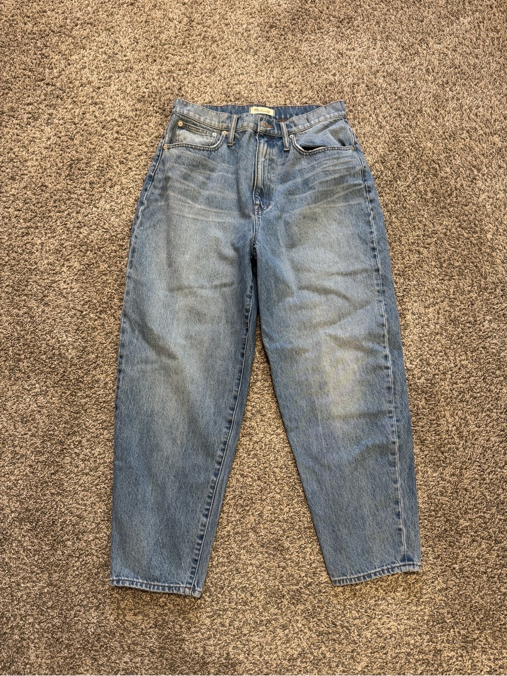 Madewell Baggy Tapered Boyfriend Jeans